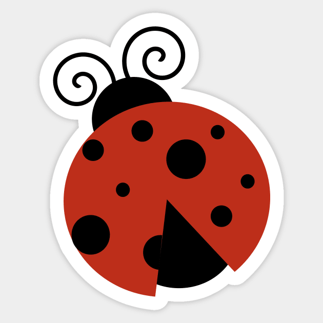 Ladybug, Red Ladybug, Cute Ladybug, Ladybird Sticker by Jelena Dunčević